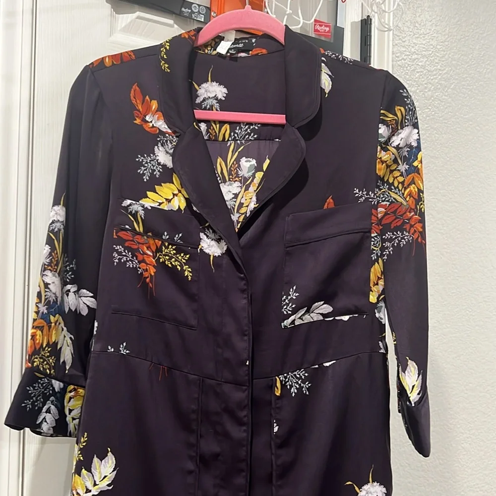 Madewell silk-like wide leg jumpsuit - pristine condition - size S - Picture 2 of 9